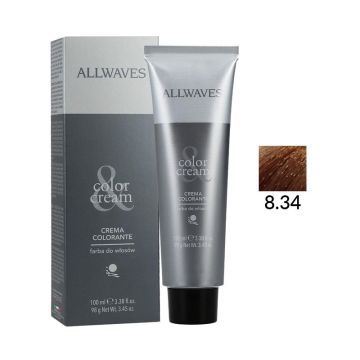 Allwaves Color Creme Farba Do Włosów 8.34 Wino Passito 100 ml