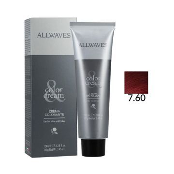 Allwaves Color Creme Farba Do Włosów 7.60 Rubin 100 ml