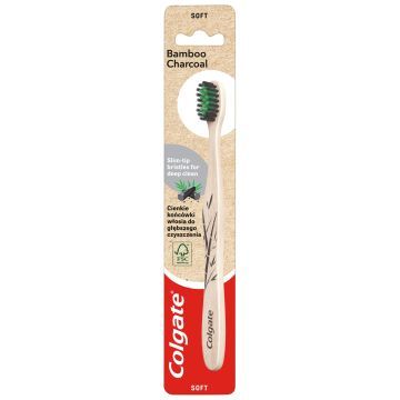 Colgate Bamboo Bambusowa szczoteczka do zębów miękka SOFT 1 sztuka