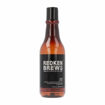REDKEN BREWS 3 1 SHAMP CON B WASH 300 ML