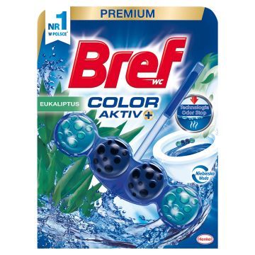 Bref Color Aktiv+ Zawieszka Do Wc Eukaliptus 50 g