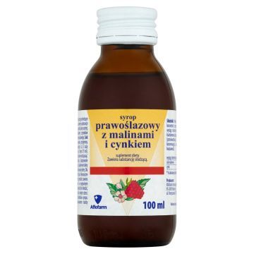 Aflofarm Syrop Prawoślaz Malina 100 ml