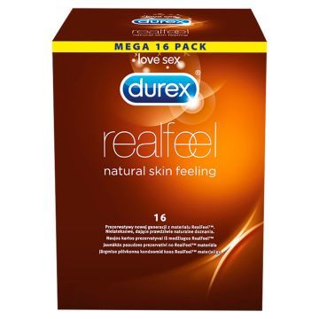 Durex Bez Lateksu Real Feel Prezerwatywy Real Feel 16 szt.