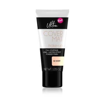 Bell Ultra Cover Mat Make-up Podkład 02 Ivory Intensywnie Kryjący i Matujący 30 g
