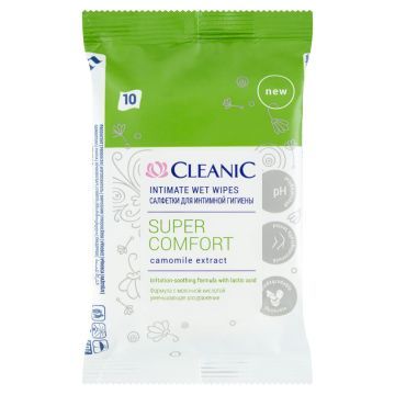 Cleanic Intimate Chusteczki Do Higieny Intymnej 10 szt.
