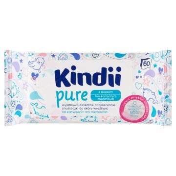KINDII Chusteczki Nawilżane 60 szt.