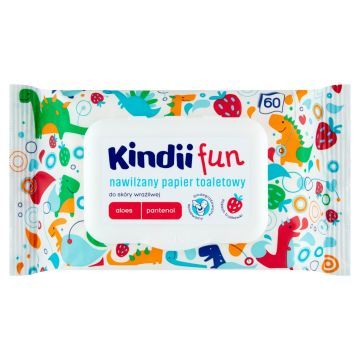 KINDII Nawilżany Papier Toaletowy 60 szt.