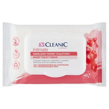 CLEANIC CLEANIC PAPIER NAWILZANY INTIMATE 40 SZT