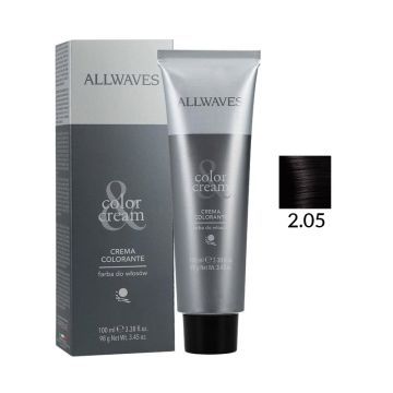 Allwaves Color Creme Farba Do Włosów 2.05 Pieprz 100 ml