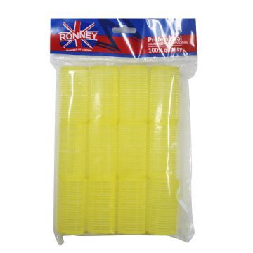 Ronney Professional Velcro Roll Wałki Do Włosów Żółte Ra00004 1 szt.