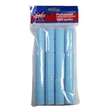 Ronney Professional Sponge Velcro Roll Wałki Do Włosów Błękitne Ra00009 1 szt.