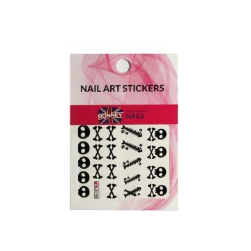 Ronney Nail Art Stickers Naklejki Wodne Na Paznokcie 125 1 szt.