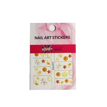 Ronney Nail Art Stickers Naklejki Wodne Na Paznokcie 171 1 szt.
