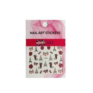Ronney Nail Art Stickers Naklejki Wodne Na Paznokcie 227 1 szt.