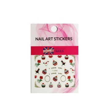 Ronney Nail Art Stickers Naklejki Wodne Na Paznokcie 230 1 szt.