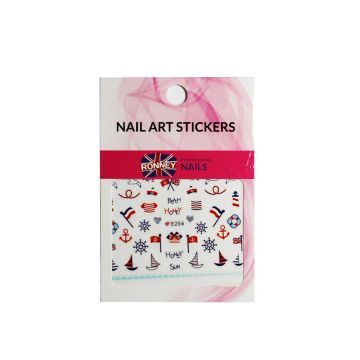 Ronney Nail Art Stickers Naklejki Wodne Na Paznokcie 235 1 szt.