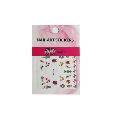Ronney Nail Art Stickers Naklejki Wodne Na Paznokcie 236 1 szt.