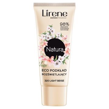 LIRENE Eco Podkład 320 Light Beige Rozświetlający 30 g