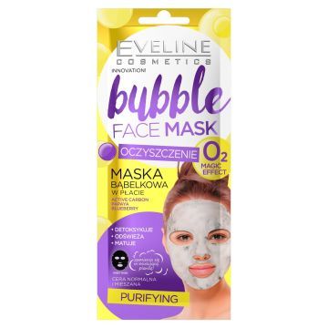 Eveline Cosmetics Bubble Face Mask Maska w Płachcie Oczyszczająca 1 szt.