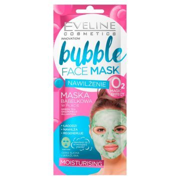Eveline Cosmetics Bubble Facemask Maska w Płachcie Bąbelkowa Nawilżająca 1 szt.
