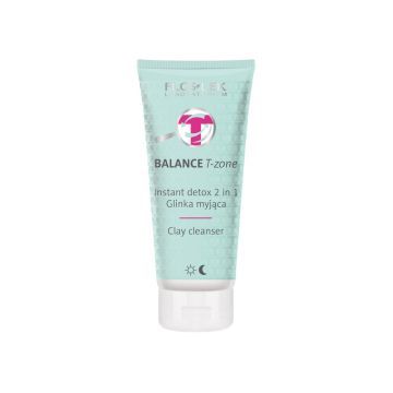 Floslek Pharma Balance T-zone Instant Detox 2 In 1 Glinka Myjąca 125 ml