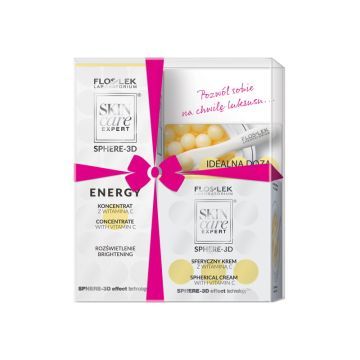 Floslek Pharma Skin Care Expert Sphere 3d Zestaw Do Pielęgnacji Twarzy z Witaminą c 150 g