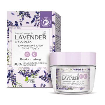 Floslek Lavender Lawendowe Pola Krem Do Twarzy Lawendowy Nawilżający 50 ml