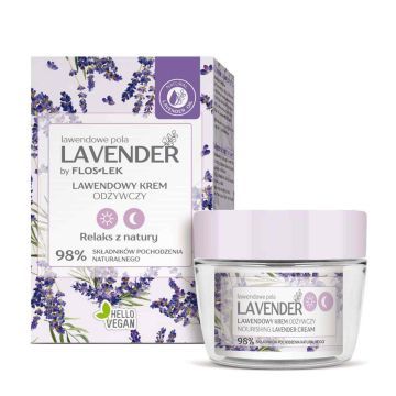 Floslek Lavender Lawendowe Pola Krem Do Twarzy Lawendowy Odżywczy 50 ml