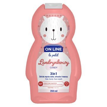ON LINE Żel Do Mycia 3w1 Landrynkowy 350 ml