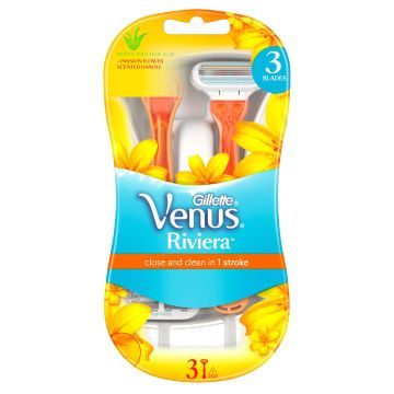 GILLETTE Jednorazowe Maszynki Do Golenia Rivera 3 szt.
