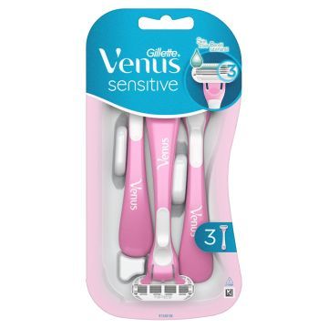 GILLETTE Jednorazowe Maszynki Do Golenia Sensitive 3 szt.