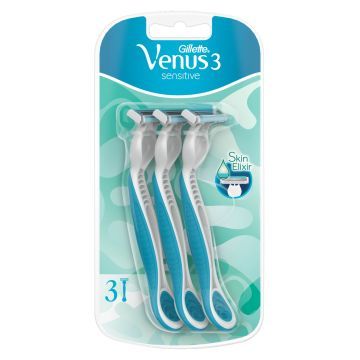 GILLETTE Jednorazowe Maszynki Do Golenia Sensitive 3 szt.