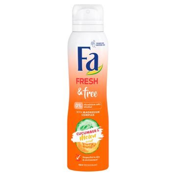 Fa Fresh & Free Dezodorant w Sprayu Cucumber & Melon 150 ml