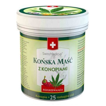 Końska Maść Rozgrzewająca z Konopiami 500 ml