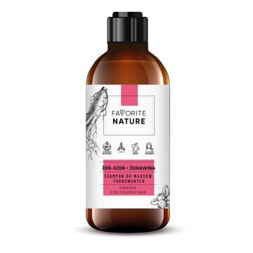 Favorite Nature Szampon Do Włosów Farbowanych Żeń-szeń i Żurawina 400 ml