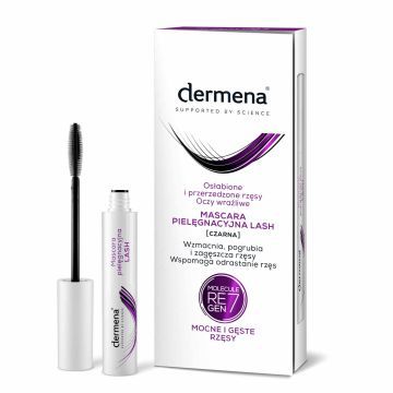 Dermena Lash Tusz Do Rzęs Czarny Pielęgnacyjny 10 ml