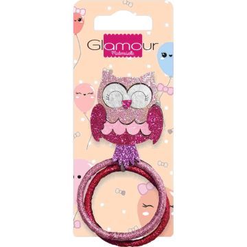 Glamour Spinka Sowa i Gumki 2 szt. 1 szt.