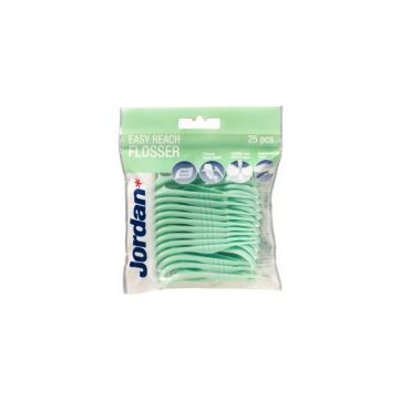 Jordan Easy Reach Flosser Wykałaczka Do Czyszczenia Przestrzeni Międzyzębowych 25 szt.