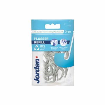 JORDAN JORDAN FLOSSER REFILL WKŁADY DO FLOSSERA 20 SZT