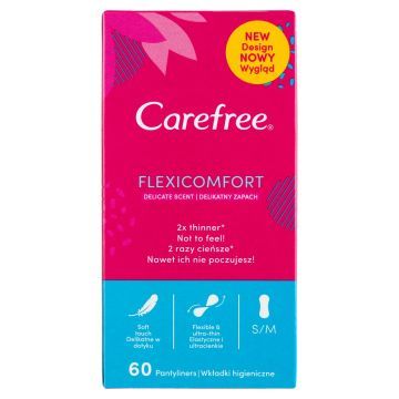Carefree Flexicomfort Cotton Wkładki Higieniczne 60 szt.