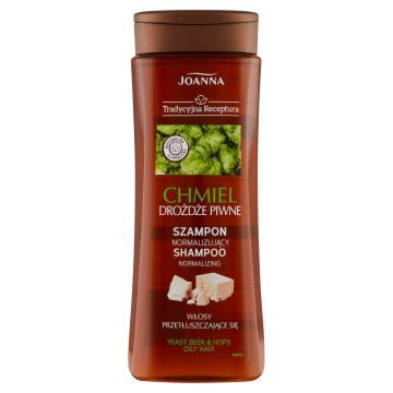 Joanna Tradycyjna Receptura Szampon Do Włosów Normalizujący Drożdże Piwne i Chmiel 300 ml