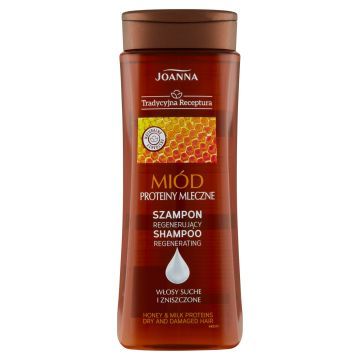 Joanna Tradycyjna Receptura Szampon Do Włosów Miód i Proteiny Mleczne 300 ml