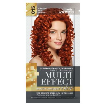 Joanna Multi Color Effect Szamponetka Koloryzująca 015 Płomienny Rudy 1 szt.