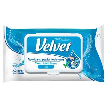 VELVET Papier Toaletowy Nawilżany 42 szt.