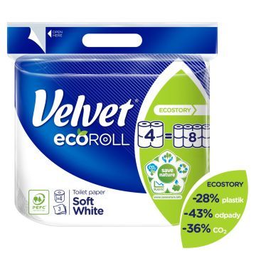 VELVET VELVET PAPIER TOAL.DE.BIALY ECO A'4ROLKI