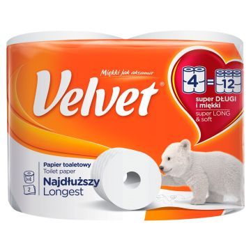 VELVET Papier Toaletowy 4 szt.