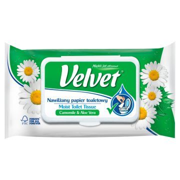 VELVET Papier Toaletowy Nawilżany 42 szt.
