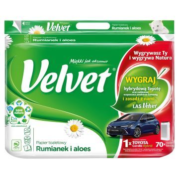 Velvet Soft&strong Papier Toaletowy Rumianek i Aloes 12 szt.