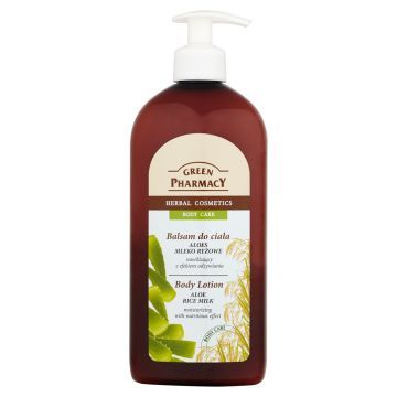GREEN PHARMACY Balsam Do Ciała Aloes Mleko Ryżowe 500 ml