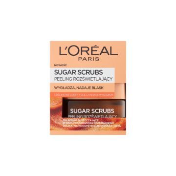 L'oreal Paris Sugar Scrubs Peeling Do Twarzy Rozświetlający 50 ml